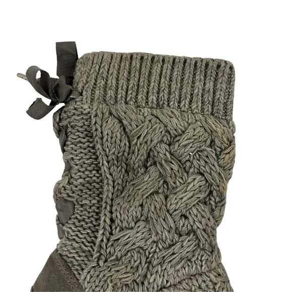 UGG Isla Sweater Cable Knit Boots in Gray Size 7 - Picture 5 of 16